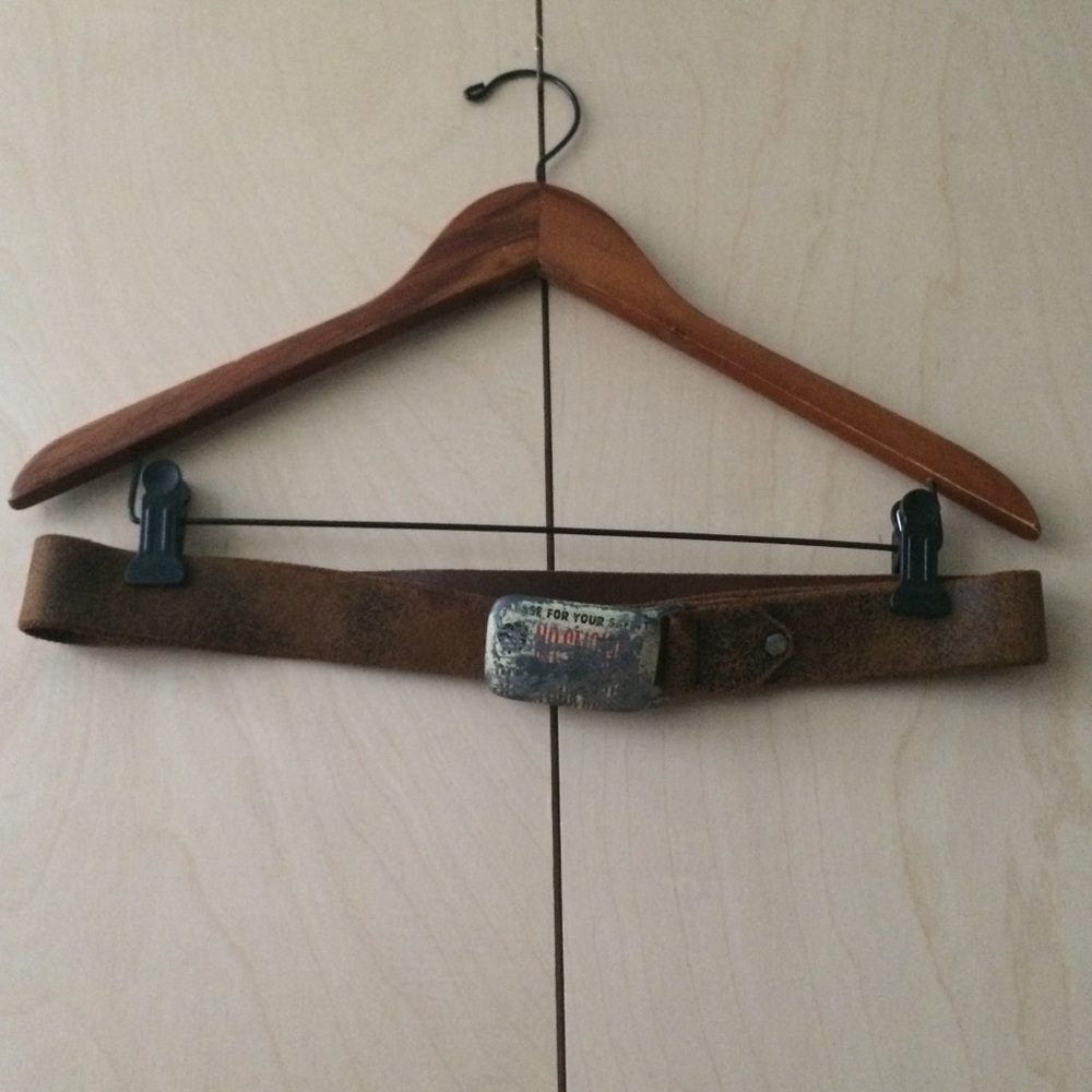 Johnny Be Good Brown leather belt 70cm-85cm